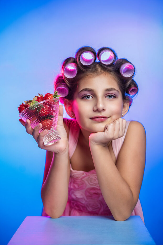 colorful children's portrait Edmonton photographer hobbies